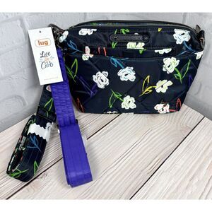 New with Tags! Lug Flare 2 Crossbody Bag - Bright Floral Bag Pocketbook RFID